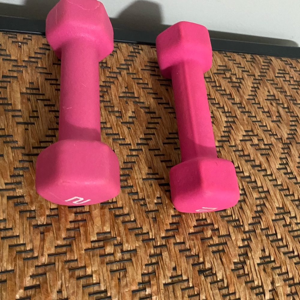 Pink Dumbbells Set